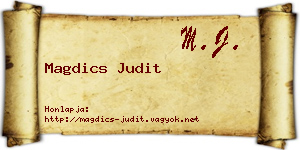 Magdics Judit névjegykártya